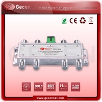Receptor óptico CATV de 8 vías ftth
