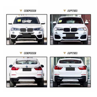 Kit carrosserie prêt à l'installation, pare-chocs avant noir brillant en PP, diffuseur arrière, style M Sport pour BMW X4 F26 2014-2018