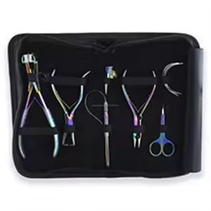 Kit Profesional de Herramientas para Extensiones de Cabello, Herramientas para Trenzar, Alicates para Extensiones de Cabello, Pinzas para Cabello, Pinzas de Seccionamiento, Tijeras para Hilos, Gancho de Bucle para Cabello - Product Image 6