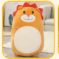 Jouet en peluche en forme d'animal mignon, dinosaure, licorne, coussin de canapé pour la maison, coussin de canapé, poupée apaisante pour fille