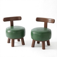 Fauteuil individuel confortable en velours, style moderne du milieu du siècle, avec 1 coussin, pieds en bois, écologique, pour salon, chambre, bureau
