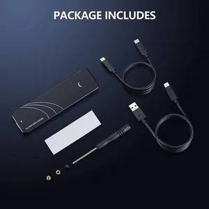 อะแดปเตอร์กล่องหุ้ม M.2 SATA NVME แบบ Dual Protocol กล่องใส่ M2 SSD กล่องภายนอก NVME USB C 3.2 Gen2 10Gb M2 SATA 6Gb UASP Trime <span class=keywords><strong>RTL9210B</strong></span> - Product Image 4