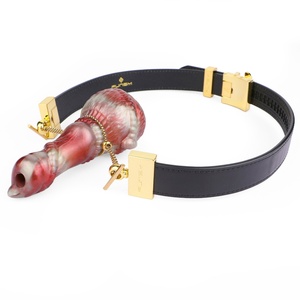 FUNSM-4018 Gag en silicone liquide souple, Jouets de jeu BDSM, Ensembles de gags en cuir, Jouet sexuel de cosplay BDSM pour couple, Prix usine de gros - Product Image 3