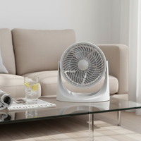Ventilateur de circulation d'air domestique de 7 pouces, moteur AC silencieux, oscillation 3D, ventilateur de bureau pour la maison et la chambre