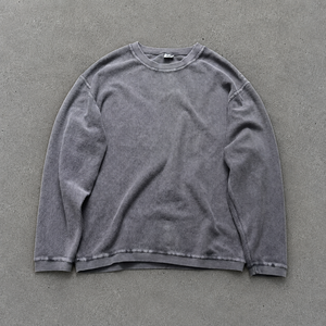 T-shirt unisexe homme à manches longues, coupe oversize, OEM, en coton uni, brodé, haute qualité, avec col, pour nos t-shirts et playeras - Product Image 1