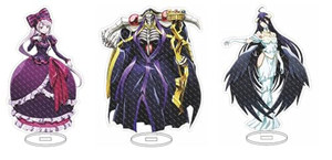 OEM ODM Isaikoy Lot de 3 figurines de <span class=keywords><strong>personnage</strong></span> en acrylique Anime <span class=keywords><strong>Overlord</strong></span>, support de bureau - Product Image 5
