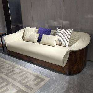 Canapé 6 places de luxe de style européen, design classique premium, avec fauteuils incurvés, bien conçu - Product Image 2