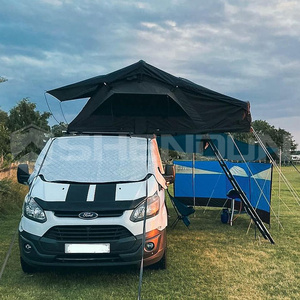 Tenda da Tetto Auto Pieghevole SNDN, Guscio Morbido per 4x4 Fuoristrada, Campeggio all'Aperto, Tenda da Tetto Impermeabile in Oxford per 3-4 Persone - Product Image 2