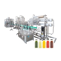 Ligne automatique de remplissage, de pasteurisation et d'embouteillage de jus chaud/froid-5000-20000bph