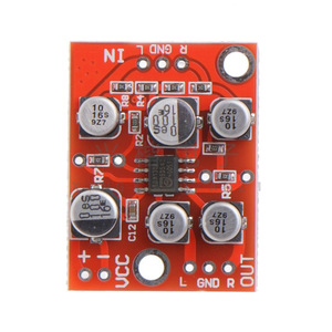 AD828 บอร์ดปรีแอมป์เสียง แหล่งจ่ายไฟเดี่ยว 5V-15V โมดูลขยายเสียงสำหรับโครงการเสียง DIY - Product Image 3