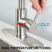 Tendance chaude Design moderne personnalisable robinet mitigeur de cuisine extractible économie d'eau robinets de robinet d'eau froide et chaude pour la cuisine