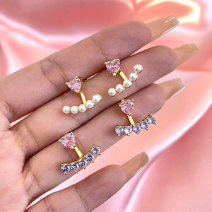 Trung Quốc Nhà sản xuất đồ trang sức bông tai bán buôn số lượng lớn giá màu đá quý hợp thời trang không gây dị ứng Bông tai cho cô gái - Product Image 2