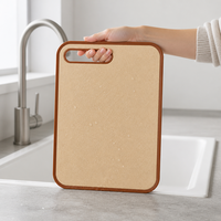 Planche à découper en paille de blé antibactérienne sans BPA, écologique, de qualité alimentaire, pour la cuisine, vente en gros, OEM, logo personnalisé