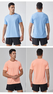 Premium Custom 4 Way <strong>Stretch</strong> Moisture Wicking <strong>Men</strong> Gym Quick Dry T-shirt 80% Polyester 11% Athletic Spandex t Shirts for <strong>Men</strong> - Product Image 5