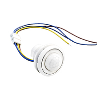 AC85-240V 40W 120 °   Sakelar Sensor Gerak PIR dengan Waktu Tunda yang Dapat Disesuaikan, Sensor Inframerah Tubuh Manusia untuk Penggunaan di Dalam Ruangan