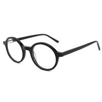 Montures de lunettes rondes en acétate, montures de lunettes rondes minces personnalisées OEM montures de lunettes optiques bloquant la lumière bleue