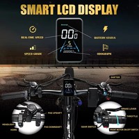 Vélo électrique à pneus larges de 26 pouces en alliage d'aluminium, batterie au lithium 52V/32AH, moteur à moyeu arrière sans balais, frein à disque, 21 vitesses, vélo de montagne électrique