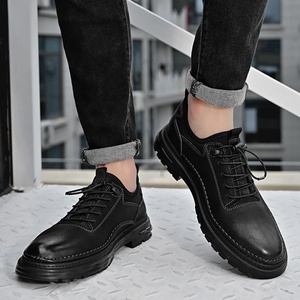 2026 New Luxury Business Men <b>Shoes</b> Handmade Genuine Leather <b>Height</b> <b>Increasing</b> Casual Dress <b>Shoes</b> for Autumn & All Seasons - Product Image 2