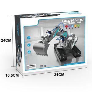 Excavadora de juguete de construcción con potencia hidráulica, juguete de construcción científica, vehículo de ingeniería, bricolaje, 130 Uds. - Product Image 6