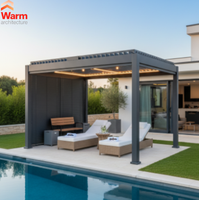 Pergola en aluminium imperméable sans couture, sans joints, sans fuites, jamais
