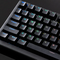 Akko MonsGeek MG75S Keyboard nirkabel, papan ketik mekanik Mini tembus pandang cepat 75%