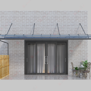 Baivilla conçoit sur mesure moderne Simple polycarbonate suspendu auvent étanche toit fenêtre auvent entrée <span class=keywords><strong>porte</strong></span> d'entrée balcon - Product Image 6