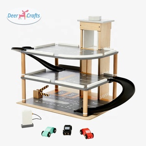 Mini garaje de juguete de <span class=keywords><strong>madera</strong></span> para niños, nuevo diseño, DB04105 - Product Image 4