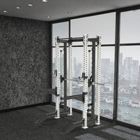 Sistem Kabel Katrol Power Cage Heavy Duty 70kg*2 Weight Stack untuk Latihan Seluruh Tubuh di Rumah/Studio, Kaki & Trisep
