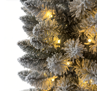 Arbre de Noël Artificiel Moderne de Luxe Premium 2026 de Haute Qualité, Vente en Gros Direct Usine, 7,5 pieds, Lumières LED en PVC, Forme Réaliste