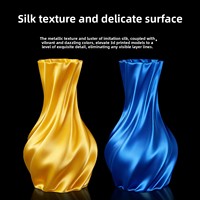 Filament PLA Soie 1,75 mm pour Bambu Lab/Creality/Anycubic/Elegoo, 1 kg, couleur unie, filament d'imprimante 3D, matériau d'impression FDM