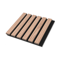 Paneles Acústicos de Pared de MDF de Estilo Moderno, Insonorizantes, Resistentes a la Humedad, Antiestáticos, con Diseño de Rayas y Cuadros, para el Hogar y Comercio