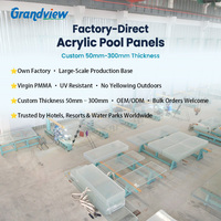 Grandview UV-Beständiges Gegossenes PMMA 50mm 300mm Dickes Strukturelles Acryl für Schwimmbadwände