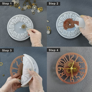 MAYSUN <b>Silicone</b> Molds <b>for</b> <b>Resin</b> MMAYSUNing Roman Numeral Clocks <b>Resin</b> Art <b>Silicone</b> <b>Mould</b> <b>for</b> Epoxy <b>Resin</b> Craft - Product Image 4