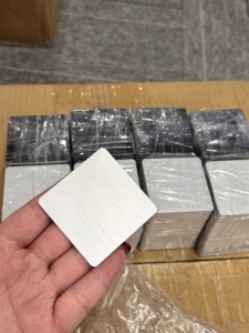 <span class=keywords><strong>Plaque</strong></span> métallique vierge personnalisée OEM - <span class=keywords><strong>Plaque</strong></span> vierge en aluminium brossé/acier pour gravure - Product Image 2