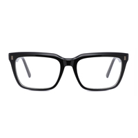 Lunettes optiques unisexes en acrylique à monture carrée, légères, anti-lumière bleue, solides, durables, style classique et élégant, confortables toute la journée