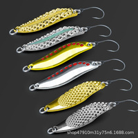 Leurre de pêche Wind Shark Live Bait Spinnerbait Crankbait Red-Dot Leech Lure Micro-leurre longue portée pour la pêche au bar en eau douce et salée