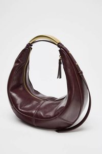 Nuevo Bolso Crescent con Diseño de Empalmes, Asa Metálica, de Mano, de Hombro Único, Bandolera y para Llevar Bajo el Brazo - Product Image 2