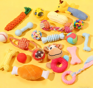 Set di Giocattoli Interattivi per Animali Domestici Best Seller, Giocattolo Squeaky Personalizzato Direttamente dalla Fabbrica, Giocattolo da Masticare per Cani in Cotone Resistente di Lusso - Product Image 1