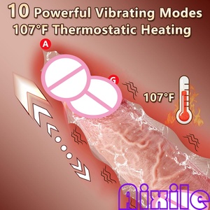 Vibrateur Gode Énorme et Épais, Jouets Sexuels Réalistes pour Stimulation Vaginale, Point G et Anale avec Télécommande pour Femmes et Couples - Product Image 3