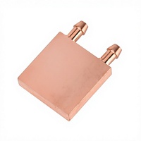 Bloc de refroidissement CPU en cuivre standard pour plaque froide liquide d'ordinateur 40*40 mm