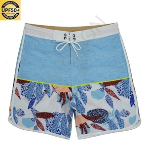 Custom Wholesale Side Panel Pattern Fabric Lightweight Four Way Stretch Panel Shorts Beach Shorts <b>Men</b> Swim <b>Trunks</b> Shorts - Product Image 1