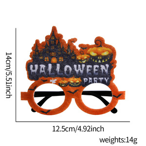 Nouveauté Lunettes d'Halloween Araignée Citrouille Accessoire de Cosplay pour Photobooth Monture de Lunettes Amusante de Dessin Animé pour Décoration de Fête Enfants et Adultes - Product Image 4