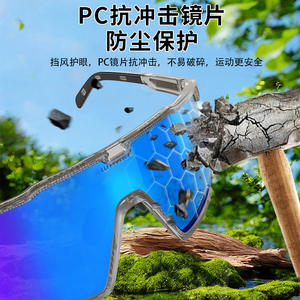 Lunettes de cyclisme Whale R16S, monture TR90, anti-buée, verres photochromiques, unisexe, course à pied, randonnée, basketball, sports - Product Image 2