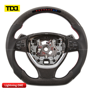Volant sport en carbone TDD LED pour BMW E90 E91 E92 E93 M3 E82 E88 E87, volant personnalisé en fibre de carbone véritable - Product Image 4