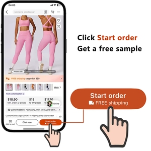 Conjuntos de Roupas Femininas Personalizadas com Logo, 2 Peças, Suéteres com Gola e Zíper, Calças de Perna Larga, Conjuntos de YOGA - Product Image 2