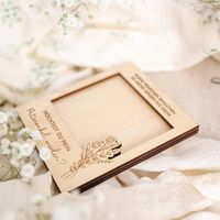 Cadre photo personnalisé en usine, aimant photo, cadre photo en bois, cadeau d'anniversaire