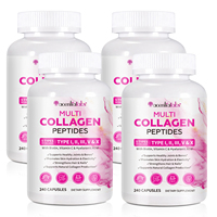 Acentiallabs Medicube Multi Collagen : Poudre de peptides de collagène pour la santé des articulations, favorise la santé de la peau, capsules de peptides de collagène hydrolysé