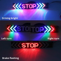 YD LED feu stop clignotant clignotant 12V moto Scooter feu arrière indicateur d'arrêt voyant d'avertissement divers Styles universel