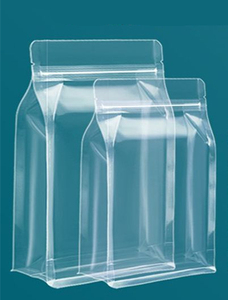 Transparente, feuchtigkeitsbeständige, wiederverwendbare Flachboden-Ziplock-Beutel für Tierfutterverpackungen mit individuellen Druckoptionen - Product Image 1