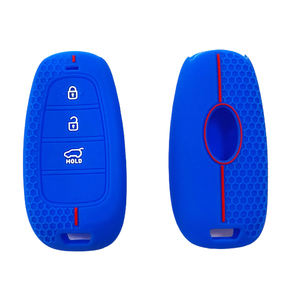 Funda Protectora de Silicona para Llaves de Coche, para <span class=keywords><strong>Tucson</strong></span>, Santa Fe, Sonata Hybrid, Nexo, para <span class=keywords><strong>Hyundai</strong></span> - Product Image 4